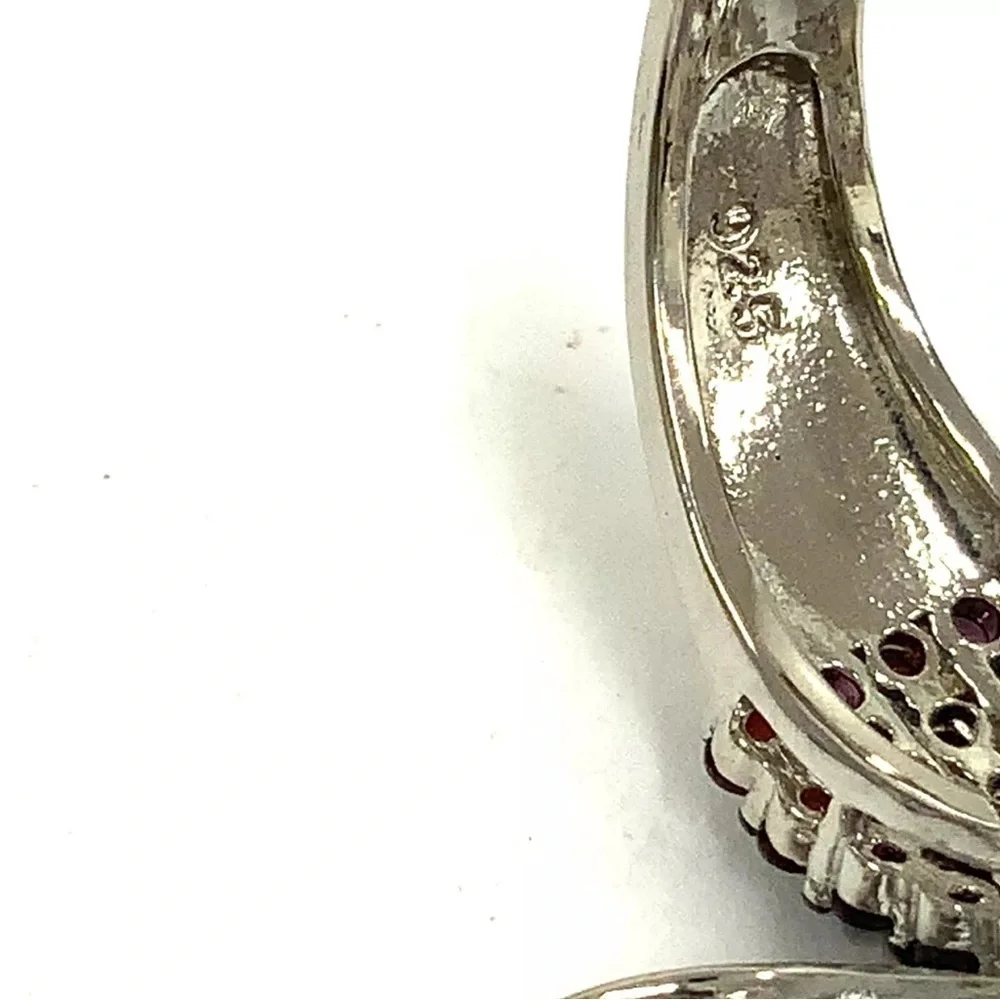 Sterling Silver Peacock Statement Ring Amethyst & Multi Gemstones in Sz 7 💚🦚🩵💍💜